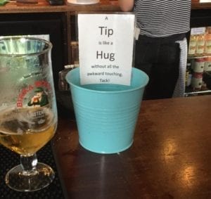 Beer and tip box