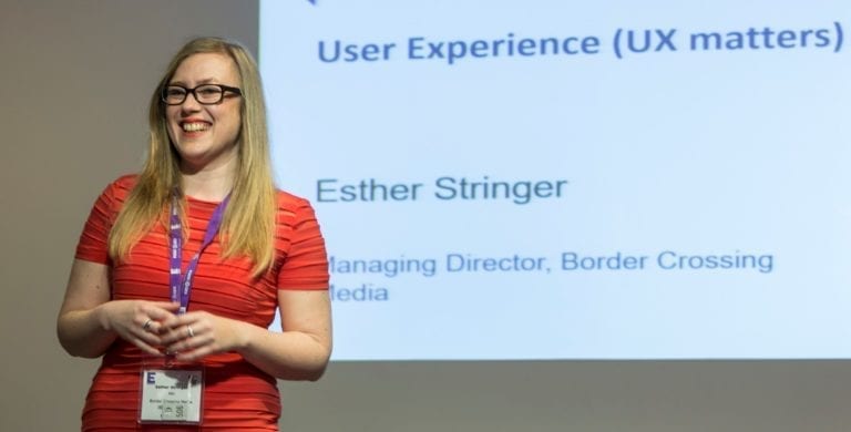 Esther Stringer talking at Eventit 2016