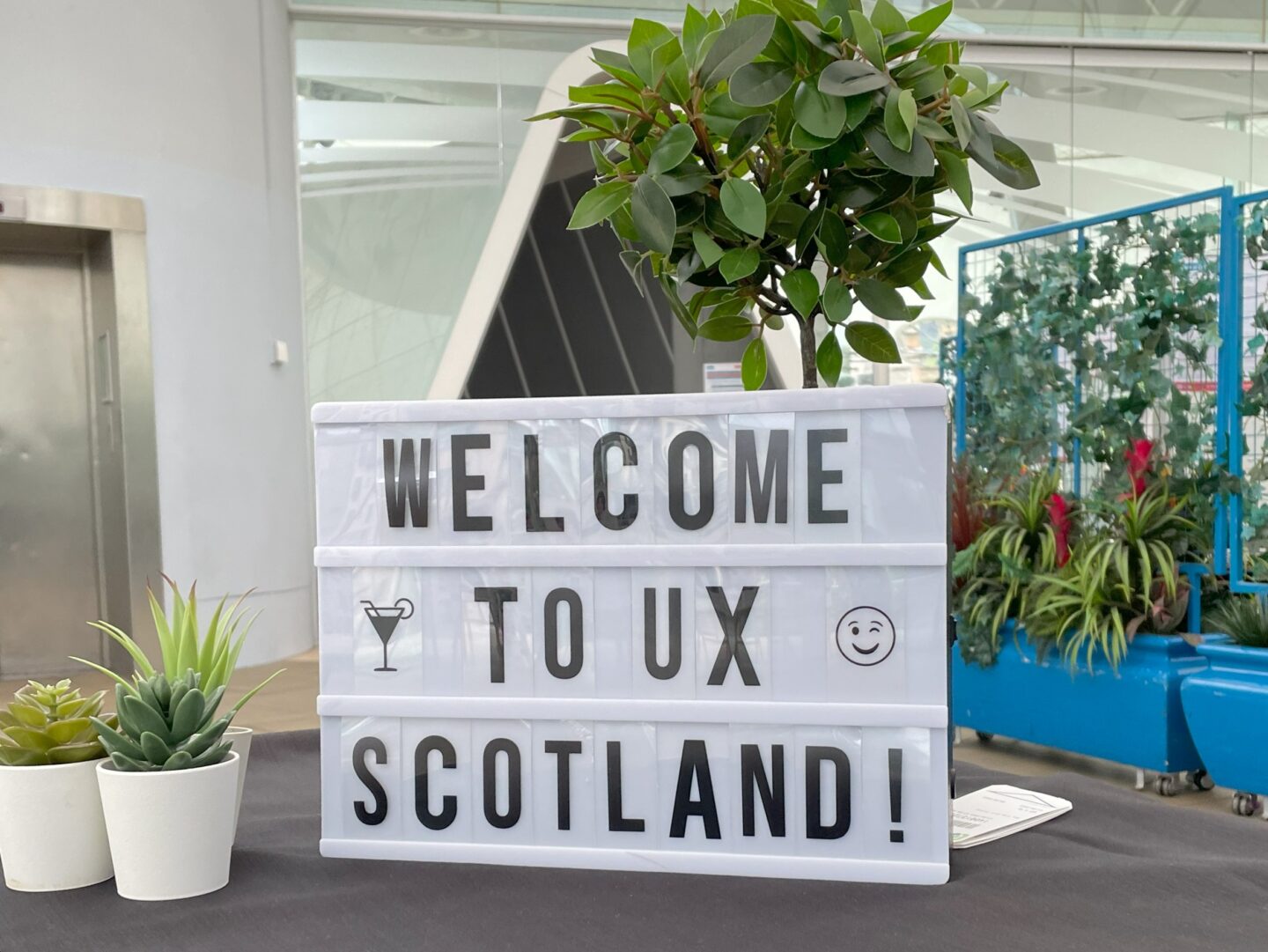 Sign box from event "Welcome to UX Scotland"
